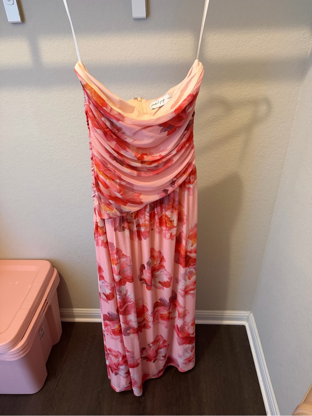 Petal & Pup Pink and Coral Floral Maxi Dress